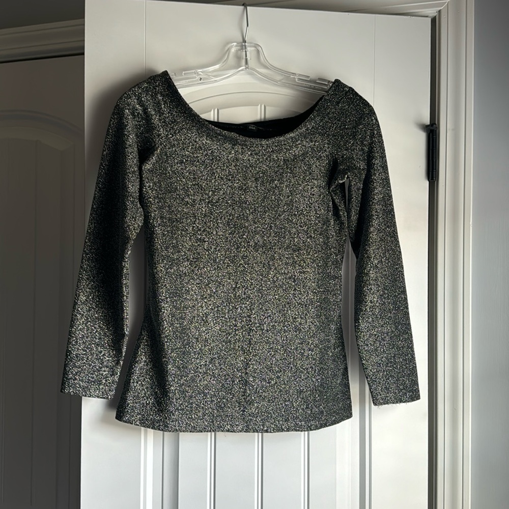 Sparkling Off the Shoulder Sweater